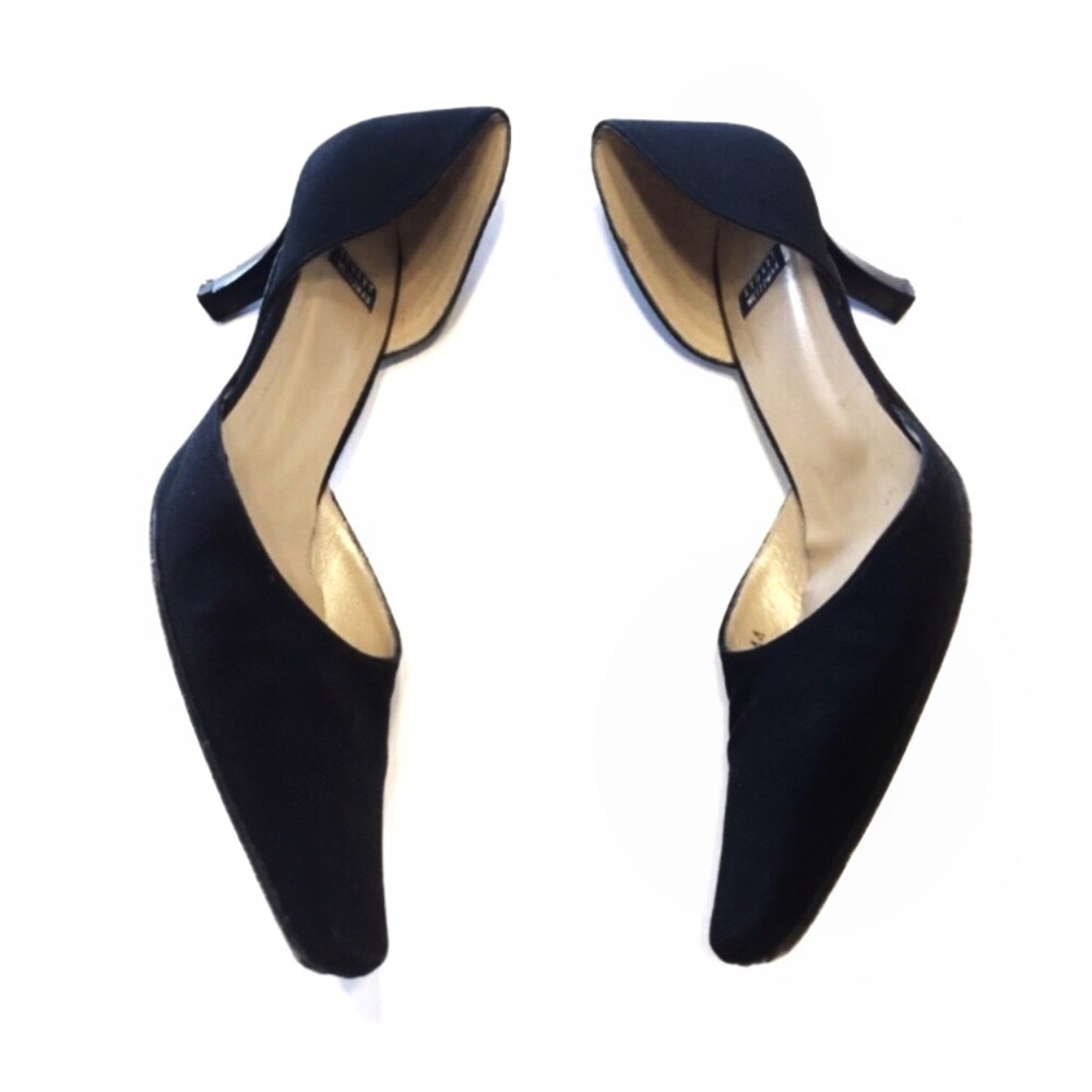 Stuart Weitzman D' Orsay Fabric Pumps 9 AA narrow